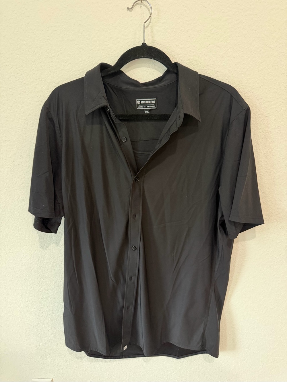 Born Primitive Men's Black Short Sleeve Button-Down Shirt